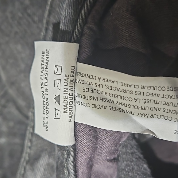 Frank and Oak The Stevie Tapered Fit High Rise Jean in Washed Black - Picture 9 of 10